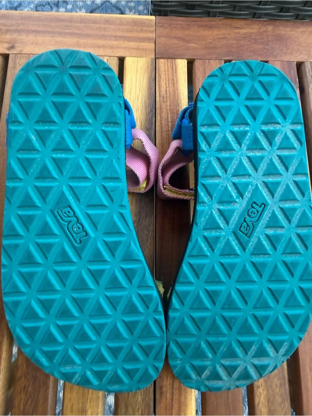 Teva Kids Colorblock Sport Sandals - Pink, Teal, Orange, Yellow, Blue